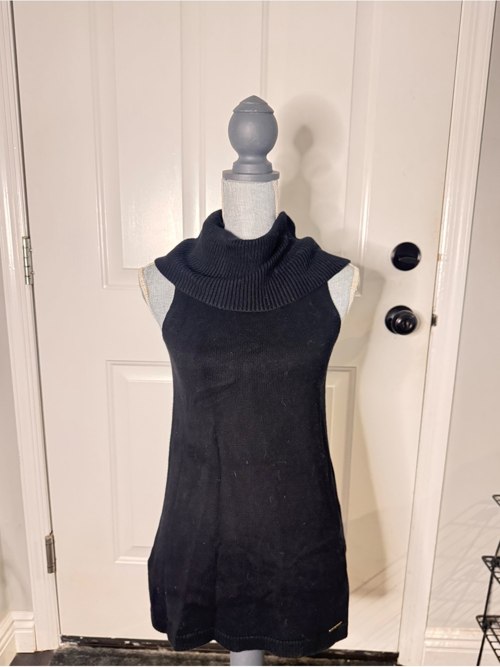 MICHAEL Michael Kors Black Sleeveless Cowl Neck Sweater
